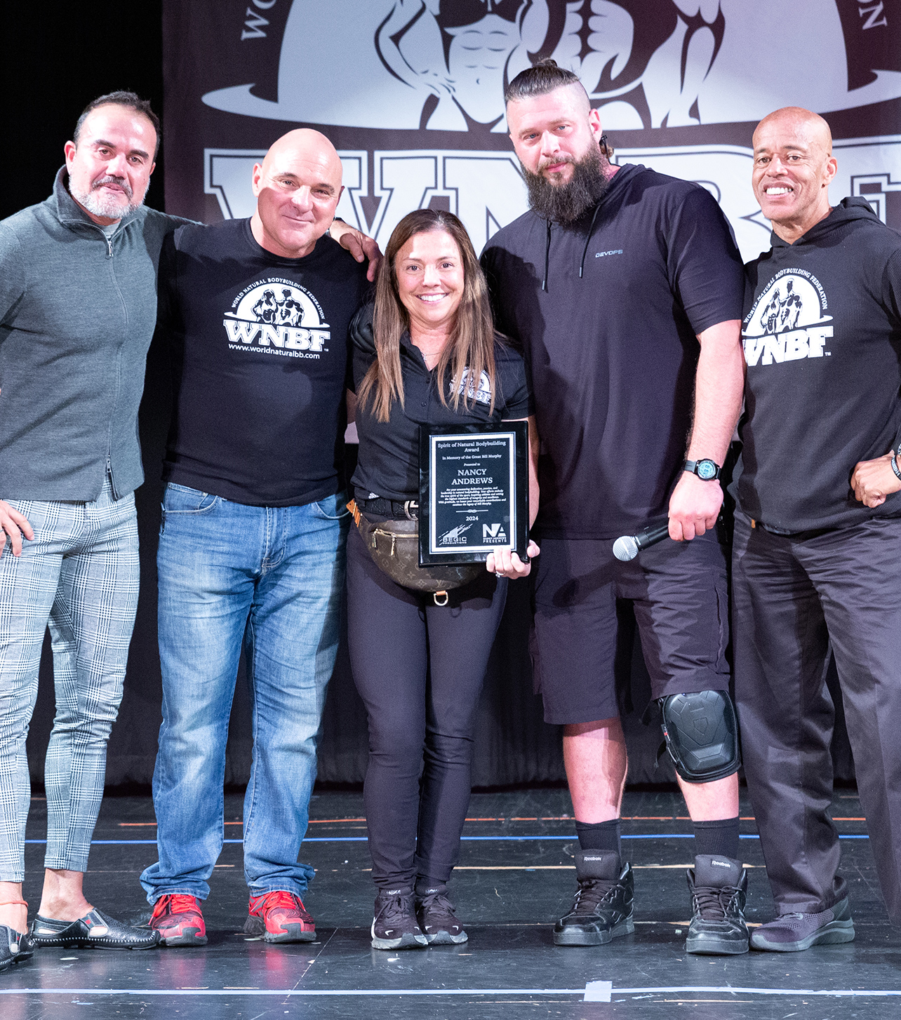 nancy andrews bill muphy award spirit of natural bodybuilding